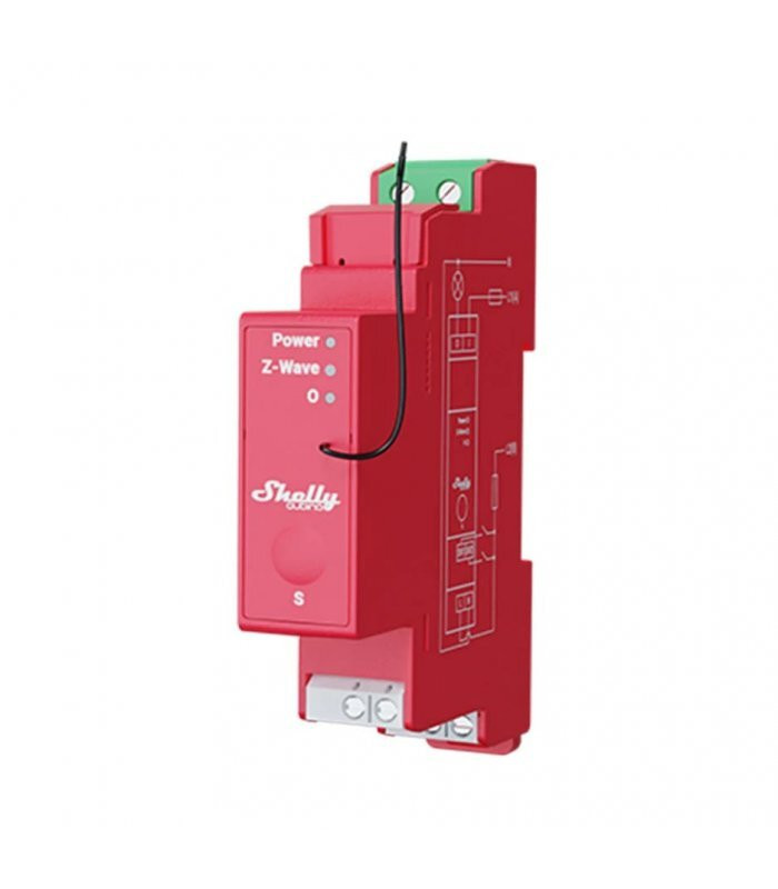 Shelly Qubino Pro 1PM Z-Wave Smart Switch Rood