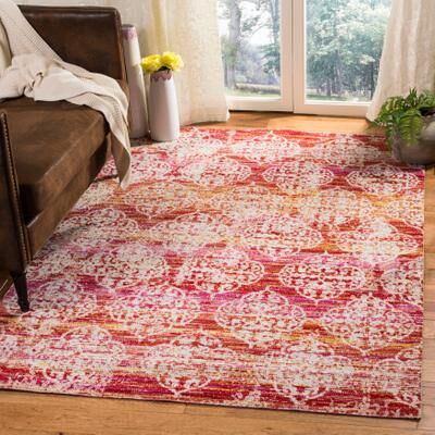 SAFAVIEH Montage Etiennette Indoor/ Outdoor Waterproof Patio Backyard Rug