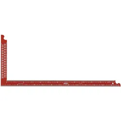Sola, Winkelmesser, Zimmermannswinkel ZWCA rot mit Anreisslöcher Schienenlänge 1000 x360 mm