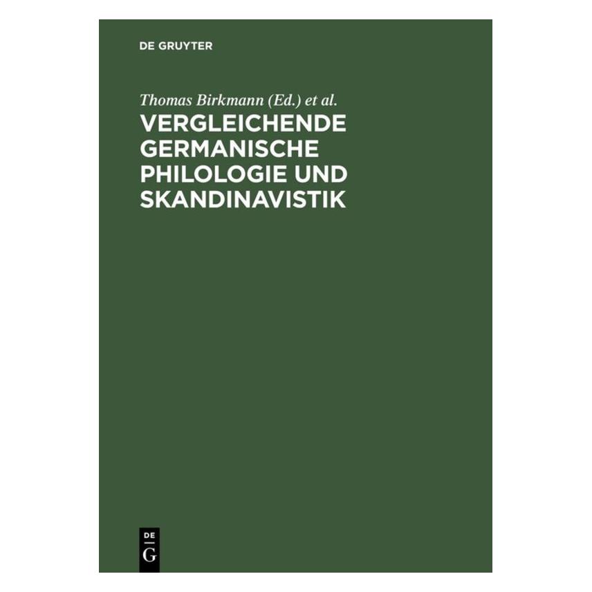 De Gruyter Vergleichende germanische Philologie. (Hardcover, Damaris Nübling, Heinz Klingenberg, Thomas Birkmann) (67825759)
