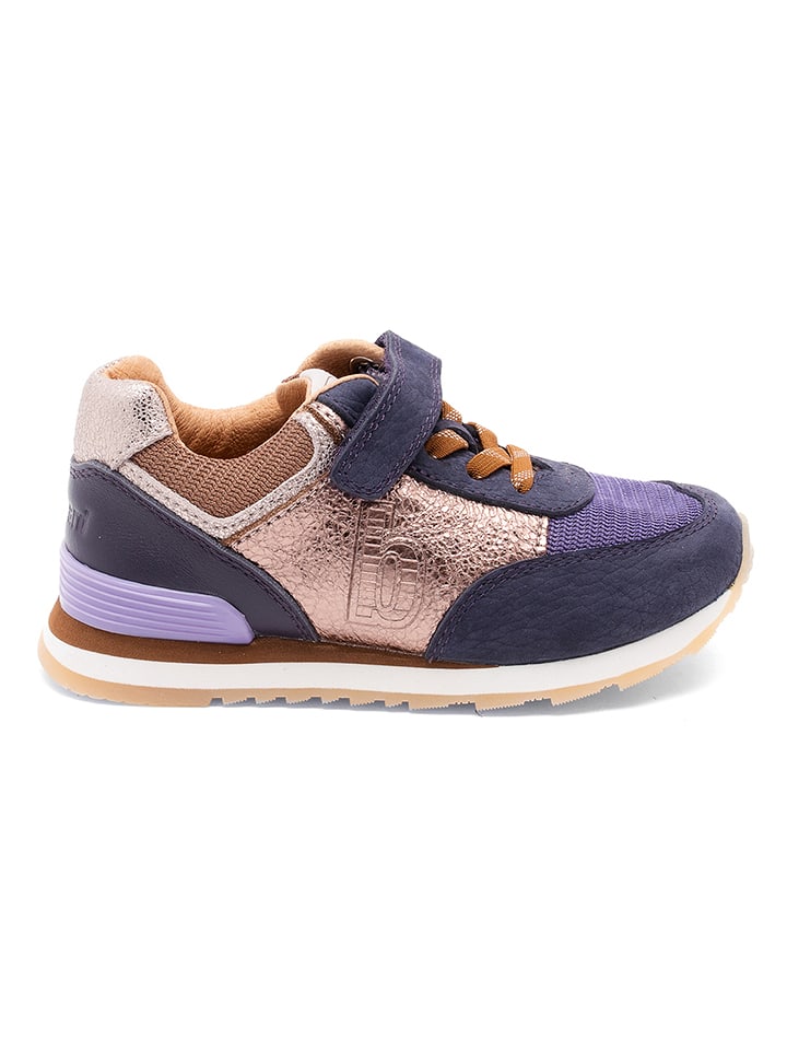 bisgaard Leder-Sneakers "Walde" in Lila/ Rosa - 29