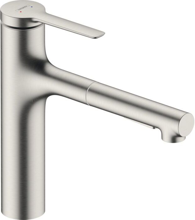 Hansgrohe Zesis M33 160 Küchenarmatur 74801800 Ausziehbrause, 2jet, Edelstahl Finish