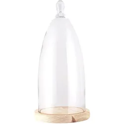 Clayre & Eef, Deko Figuren + Skulpturen, Clayre Eef Glasglocke 6GL3006 Transparent 19x41 cm