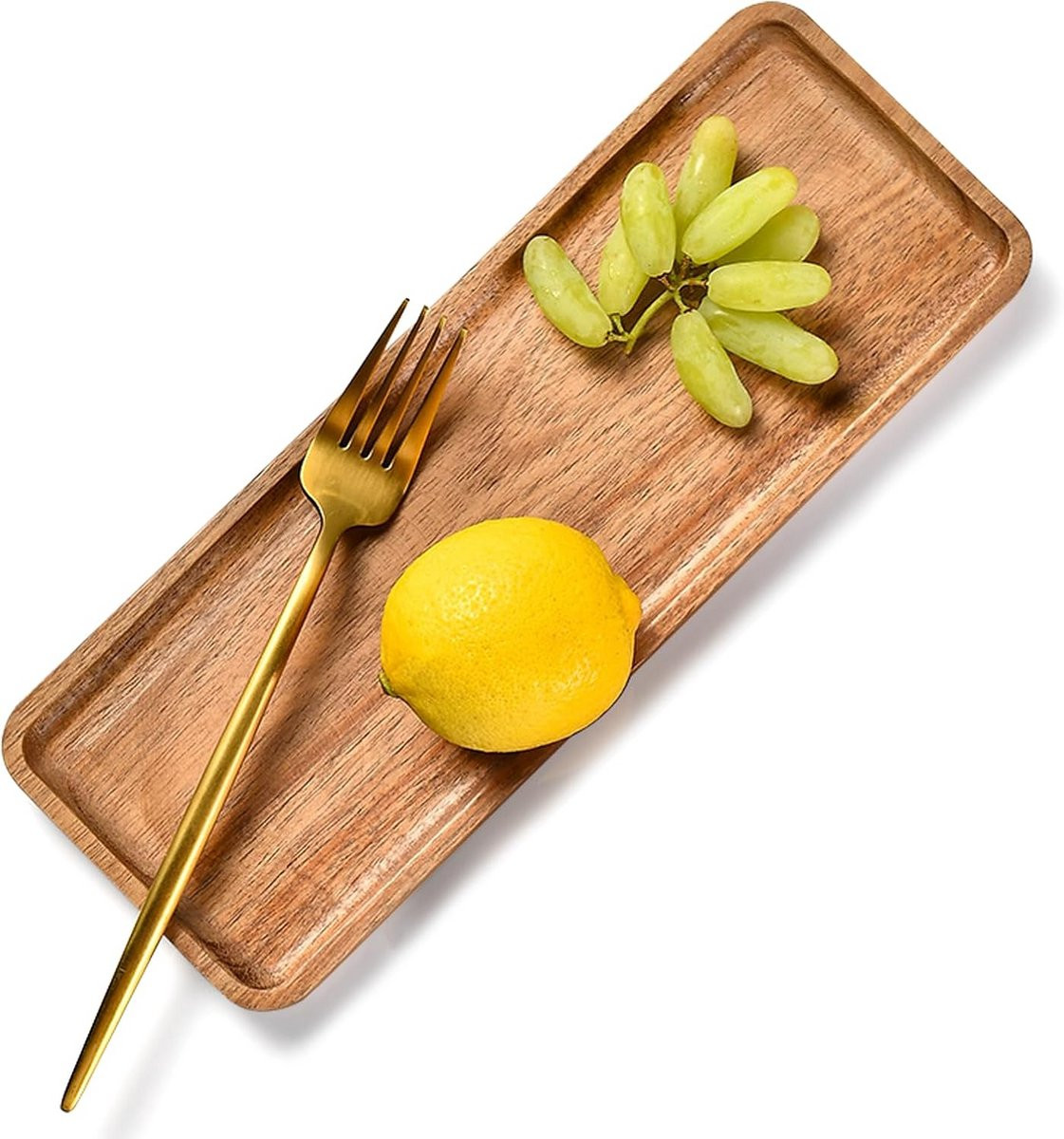 Houten Rectangulaire Tray - Decoratieve Opslag voor Badkamer en Interieur