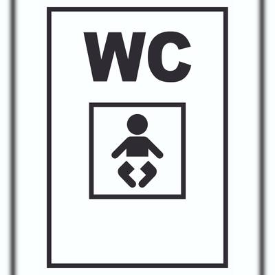HB-Druck WC Wickelraum Schild A0 (841x1189mm)