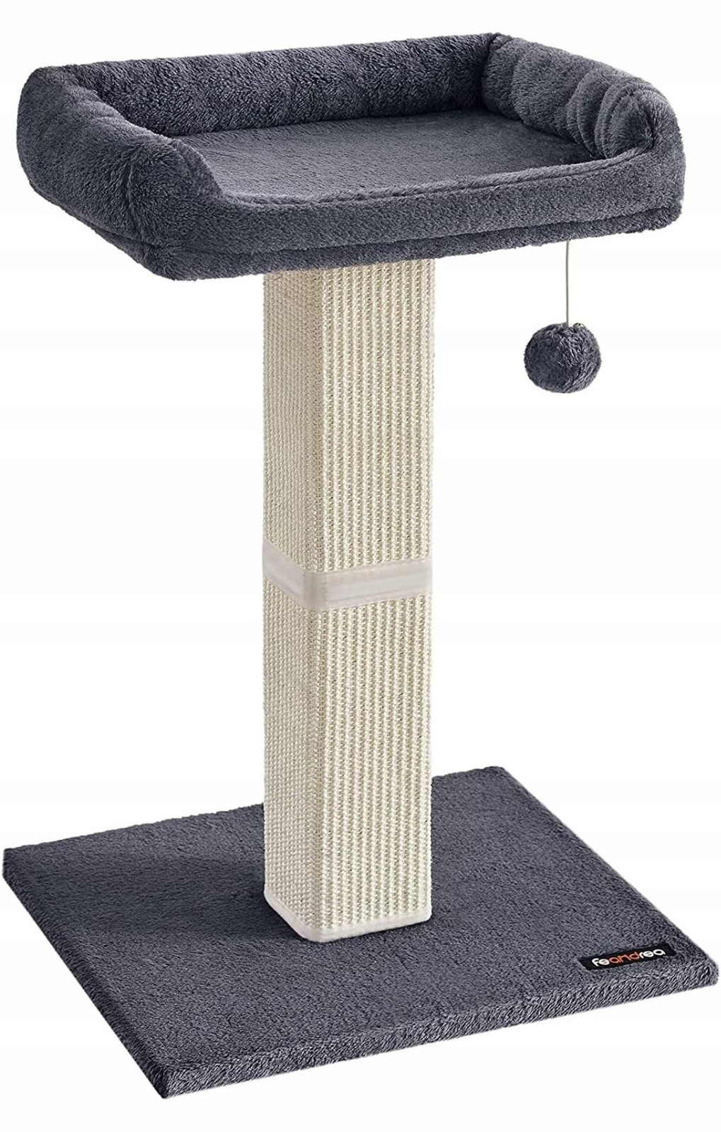 Feandrea Krabpaal voor katten met pluche platform, donkergrijs, 71 cm