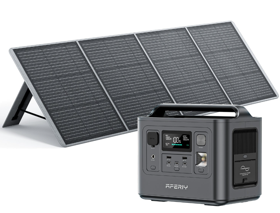 Aferiy P010 800W + 200W tragbares Solarpanel-Set