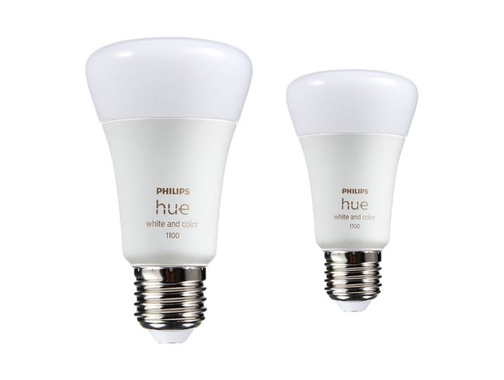 Philips Hue E27 LED Lampe Weiss 9 W 2 Stück