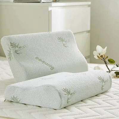 Inspire Essentials Bamboo Fiber Memory Foam Pillow For Neck Support And Relief Bamboo Fiber Memory Foam Pillow For Neck Support And Relief