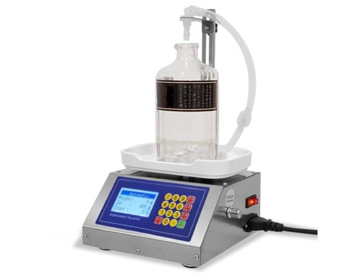 Wiege-Membranpumpen-Füllmaschine, 3,2 l/min, elektronische Waage, Flüssigkeitsfüller 8 g–3 kg, for Öl, Wasser, Getränke, Wein, Saft