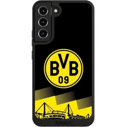 Nivocase Handyhülle für Samsung Galaxy S22+ Hülle NIVOpure Case Schwarz BVB Borussia Dortmund Stadion (Samsung Galaxy S22+), Smartphone Hülle, Schwarz