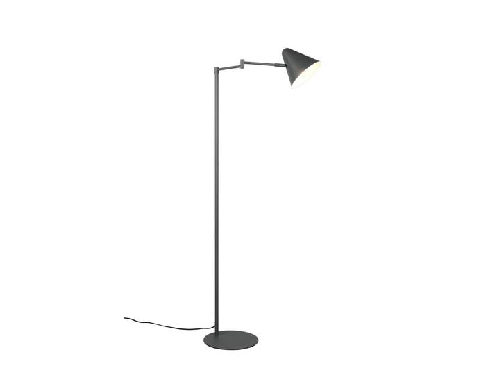 Lampadaire design en métal anthracite