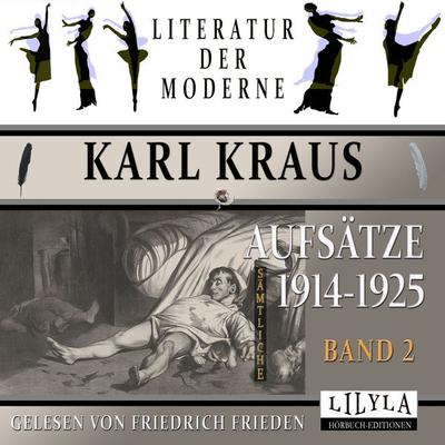 Sämtliche Aufsätze 1914-1925 - Band 2 - Karl Kraus, Audio, 9783988521965