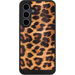 Nivocase Hülle für Samsung Galaxy S25 FE Handyhülle NIVOcore Case Schwarz Animalprint Fell Leopard (Samsung Galaxy S25 FE), Smartphone Hülle, Schwarz