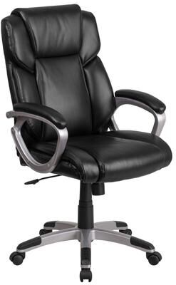 Flash Furniture Mid-Back LeatherSoft Executive Swivel Office Chair with Padded Arms