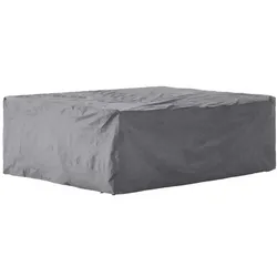 Perel Schutzhülle für Gartenmöbel, Grau, rechteckig, 240 cm x 180 cm x 75 cm