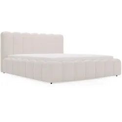 POLSTERBETT Smile 140x200 Bouclé-Stoff Creme