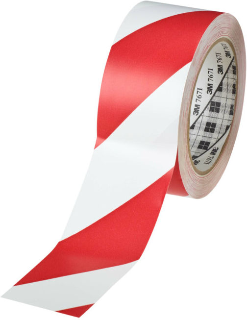 3M Allemagne Ruban adhésif signalisation rt-blanc-rouge, 50mmx33m 767RW50 (7100015266)