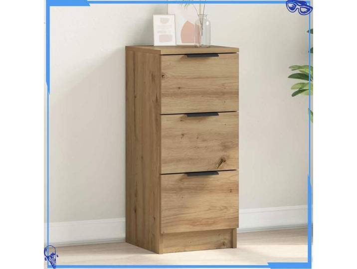 Buffet artisanal - Bois d'ingénierie - Chêne - Charme Rustique et Contemporain - Élégance et Modernité Réunies - Pour Intérieur