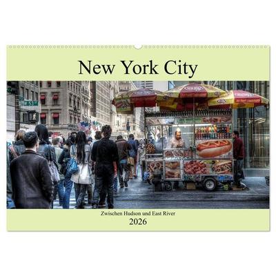 New York City - Zwischen Hudson und East River (Wandkalender 2026 DIN A2 quer), CALVENDO Monatskalender