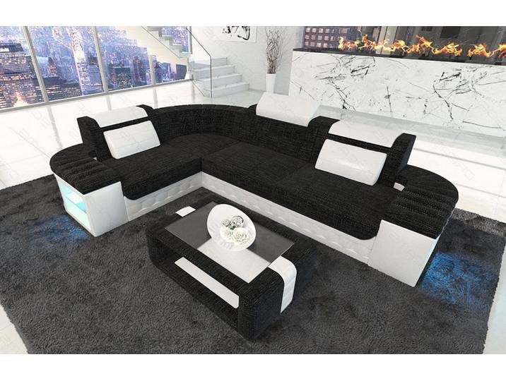 Stoff Ecksofa Bergamo L-Form