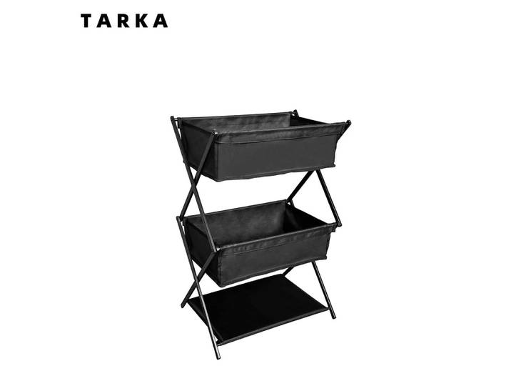TARKA Camping nouveau support de rangement support de rangement Portable pliant à trois couches pour pique-niques Barbecue support de rangement étagère multifonctionnelle