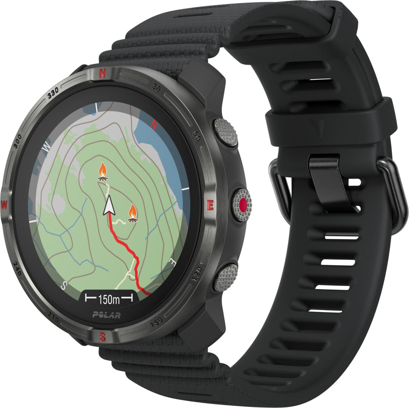 Polar Grit X2 Sportklok / Smartwatch - Zwart - S-L
