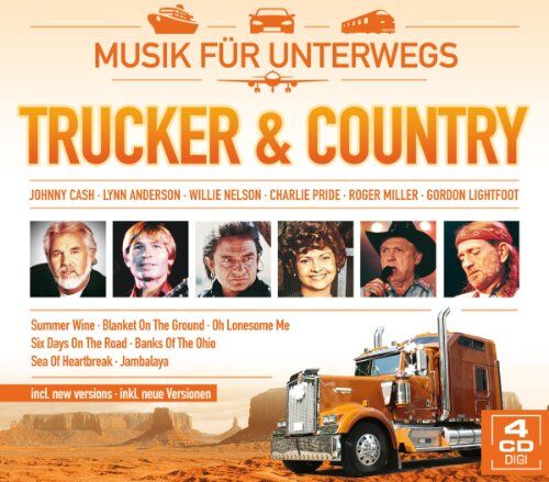 Various - Trucker & Country - Musik für unterwegs (59 Hits auf 4 CDs) mit Johnny Hill; Willie Nelson, Lynn Anderson, Charlie Pride, Roger Miller, Gordon Lightfoot, uva. - Preis vom 28.09.2026 21:19:57 h
