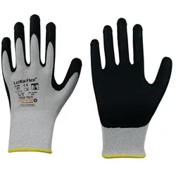 Leipold Handschuhe LeikaFlex® Touch 1464 Gr.7 grau/schwarz EN 388 PSA II 12