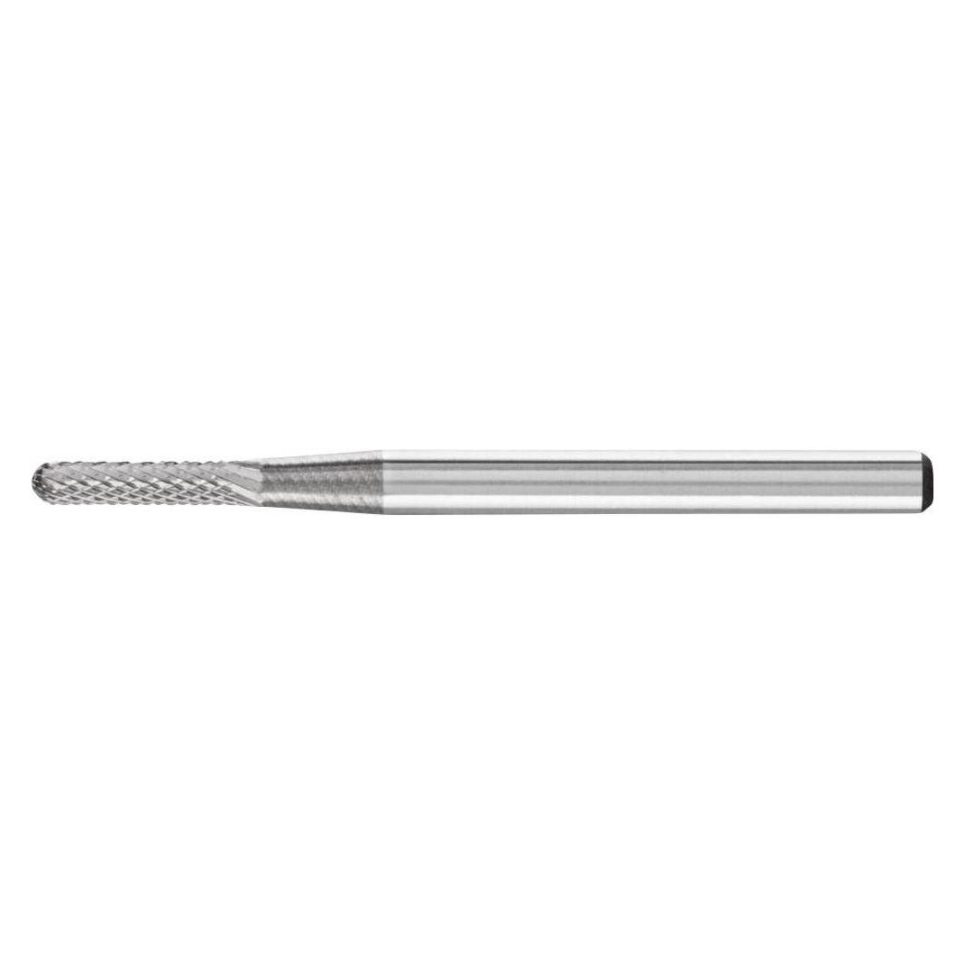 Pferd Hartmetallfrässtift walzenrundförmig 10x20 mm Schaft ø 6 mm Zahnung 3 für universelle Anwendungen (21205073)
