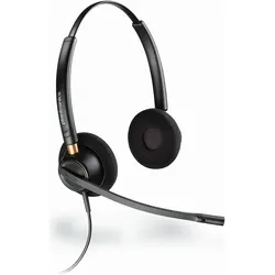 HP Poly EncorePro 520V Binaural headset voice tube + Quick Disconnect, wired (Kabelgebunden, USB-A, USB-C), Office Headset, Schwarz