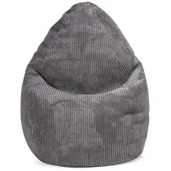Sitzsack BeanBag Shara XL - 220 Liter in Cord-Optik anthrazit