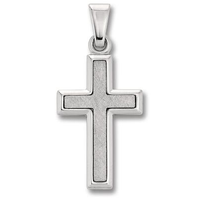 Kreuzkette ONE ELEMENT "Halskette - Kreuzkette mit Kreuz Anhänger aus 925 Silber", silber, Halsketten, Damen, Silber 925 (Sterlingsilber), Kreuzkette, Ausdruck von Individualität – dezent, bedeutungsvoll, nah am Herzen