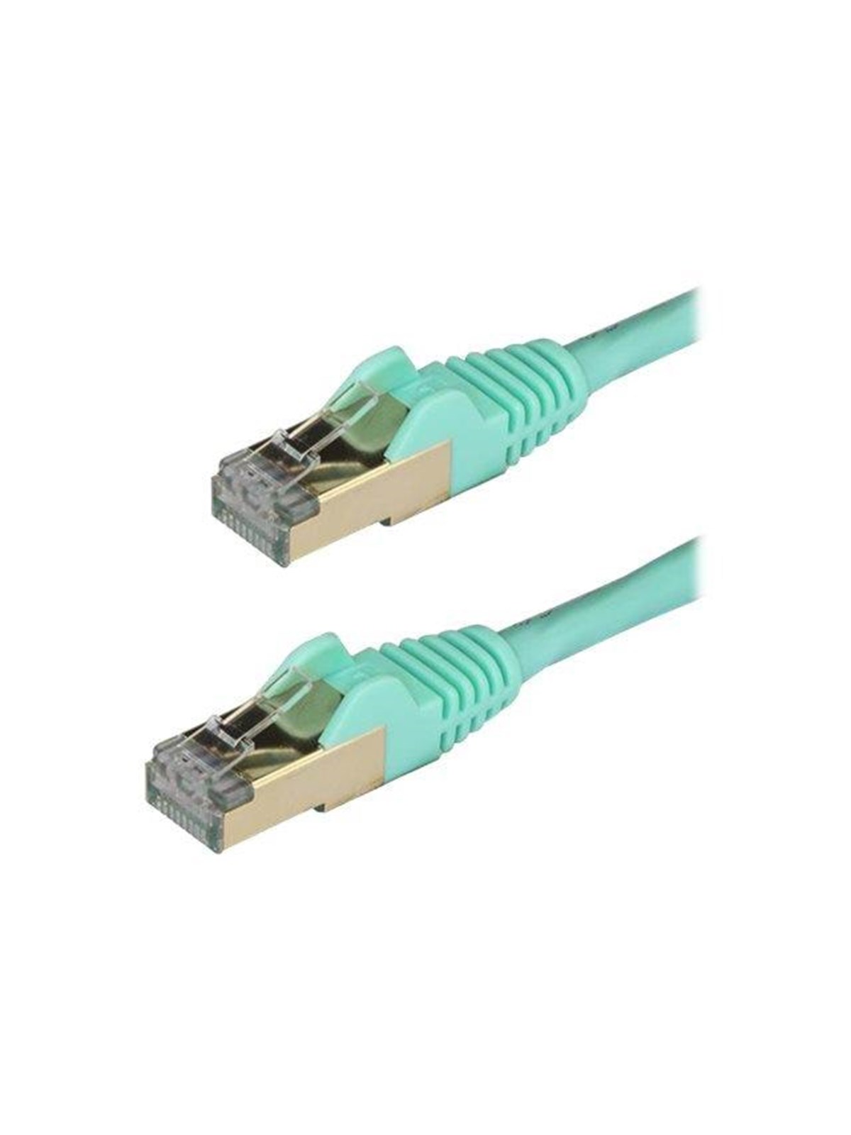 StarTech.com 2m Aqua Cat6a / Cat 6a Shielded Ethernet Patch Cable 2 m - patch cable - 2 m - aqua - Grün - 2m