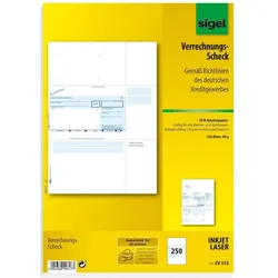 Sigel, Formular, 250 SEPA-Verrechnungsscheck Bankformulare ZV532 (250x)