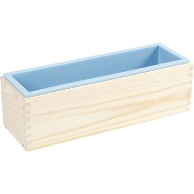 Creativ Company Silikonform im Holzkasten, H 8 cm, L 27,5 cm, B 8,6 cm, 1500 ml, 1 Stk
