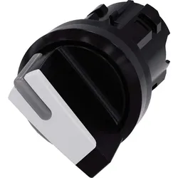 Siemens 3SU1002-2BF60-0AA0 Knebelschalt. beleuchtet 22mm rund Ku. weiß kurz 2St.