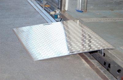Aluminium-Überfahrbrücke, 750 x 1250 mm, Tragkraft 1200 kg