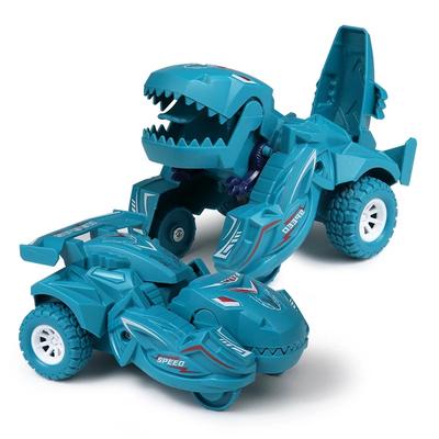 Dinosaur Transformation Car Toy For Boys Mini Vehicles With One Step Action And Collision Transformation green