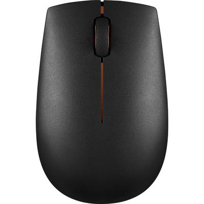 LENOVO ergonomische Maus "300 kompakte Funkmaus", schwarz, B:5,6cm H:3,2cm T:9,8cm, Computer-Mäuse