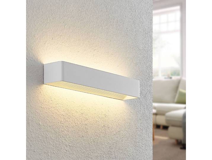 Wandlampe Karam Arcchio, dimmbar, weiß / opal, für Wohn- / Esszimmer, Aluminium, Modern, LED Wandleuchte, Wandlampe Innen