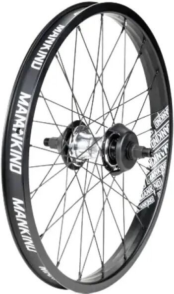 BMX Hinterrad Mankind Vision 20" Freecoaster (Matt Black/Polished Silver - Left hand drive)