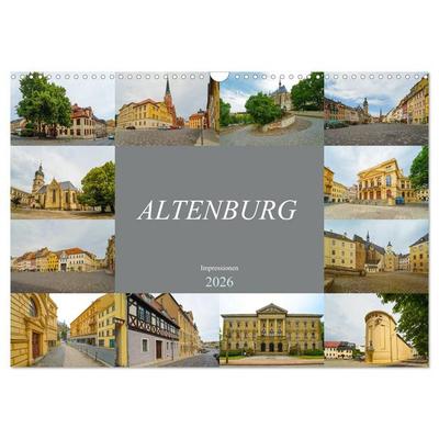 Altenburg Impressionen (Wandkalender 2026 DIN A3 quer), CALVENDO Monatskalender