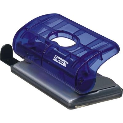 Rapid Bürolocher EC10 Kunststoff/Metall 10 Blatt transparent blau in Blisterverpackung