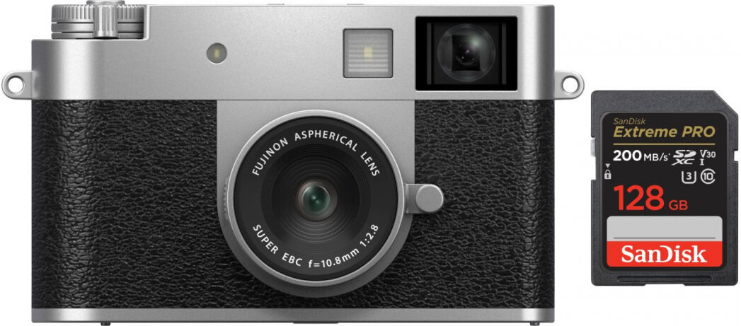 Fujifilm X-HF1 Argent + SanDisk Extreme SDXC 128GB/200MB