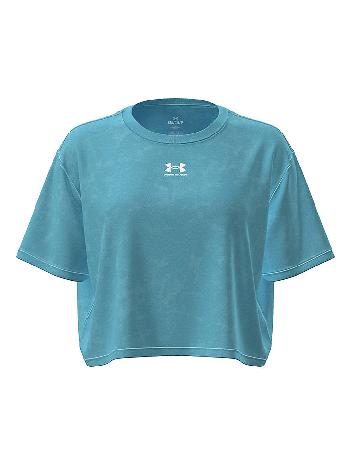 Under Armour Shirt "Rival Boxy" in Blau - XL