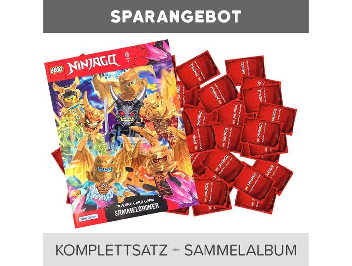 LEGO® Sammelkarte LEGO Ninjago S8 Cards: Kartenkomplettsatz+Mappe (ohne Sonderkarten)