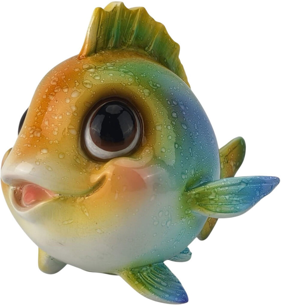 FD Dekofigur Fisch 11,5 x 15 cm bunt