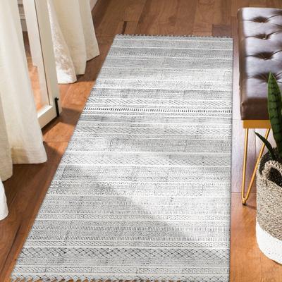 Magi Dianne Handmade Flatweave Cotton Geometric Rug