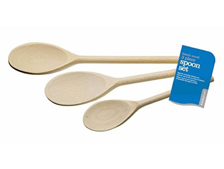 KitchenCraft Houten Kooklepels (Set van 3)